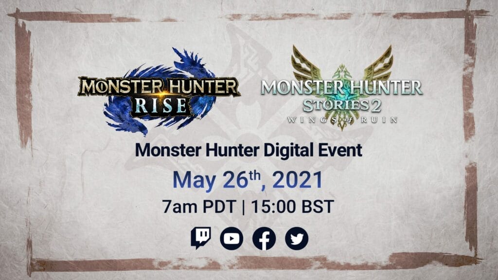 Capcom anuncia otro evento digital de Monster Hunter