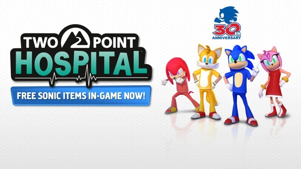 Sonic se une a Two Point Hospital en su 30 aniversario