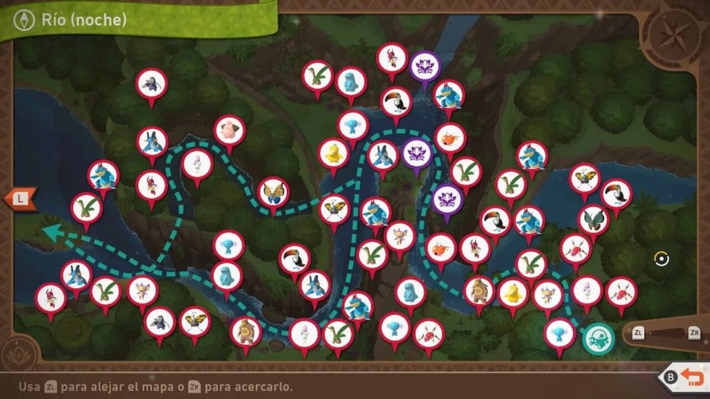 Guía New Pokémon Snap – Todos los Pokémon del Río Rebos de Bellus