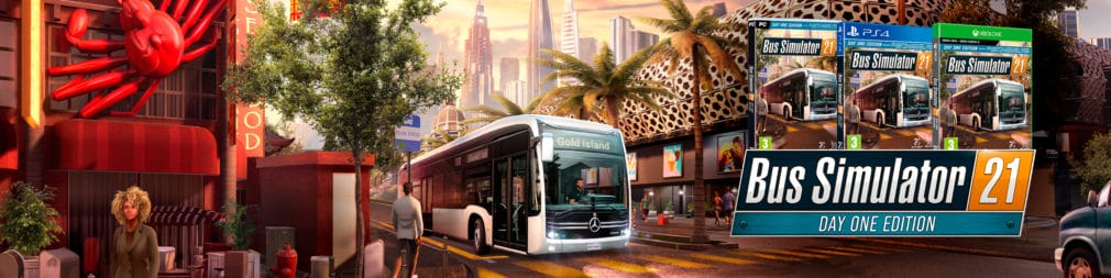 Bus Simulator 21 sale en formato físico para PC y consolas con una Day One Edition Bus Simulator 21