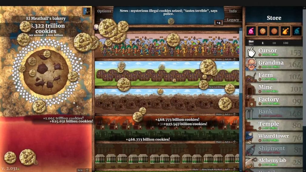 El clásico de los juegos Idle Cookie Clicker ya disponible en Steam