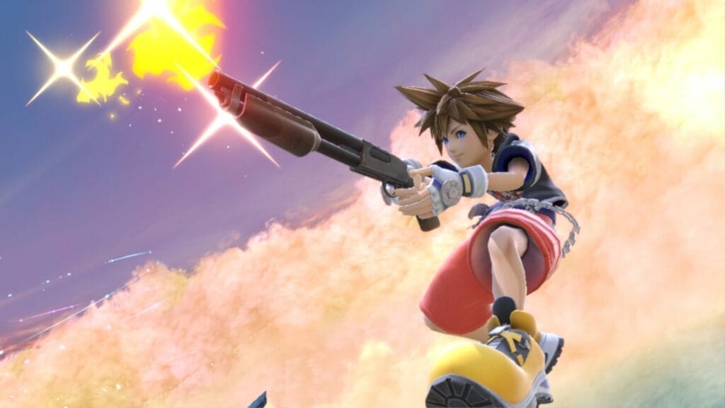 Sora en Smash Ultimate puede tener una escopeta gracias a este mod