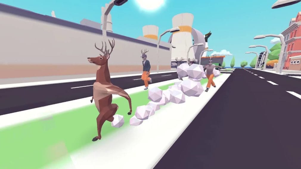 DEEEER Simulator el surrealista juego de mundo abierto ya disponible en PC y Consolas