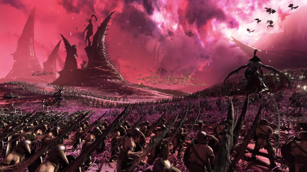 Slaanesh un mundo para adentrarse en Total War: Warhammer 3 y enfrentarte a los demonios