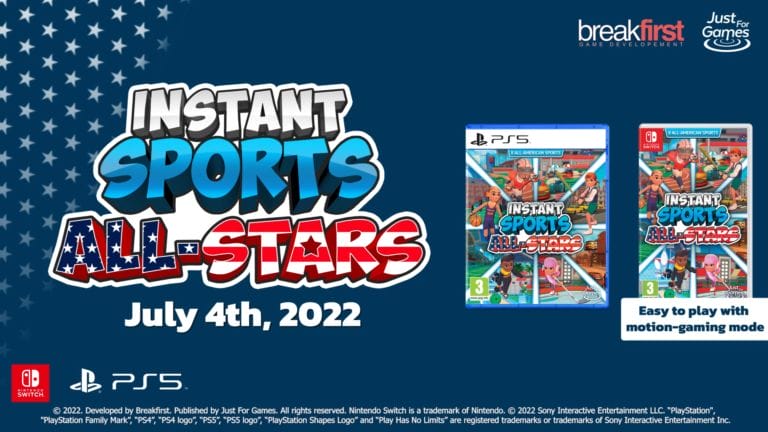 INSTANT SPORTS All-Stars tiene formato físico en Nintendo Switch y PlayStation 5