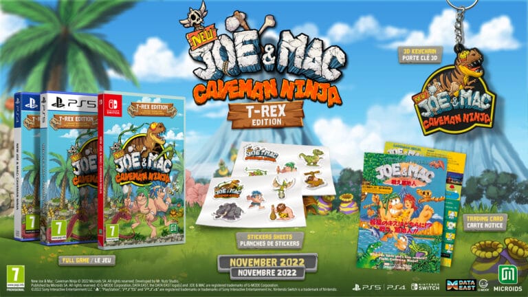 New Joe & Mac: Caveman Ninja llegará en formato físico para Nintendo Switch y PlayStation 4 y 5