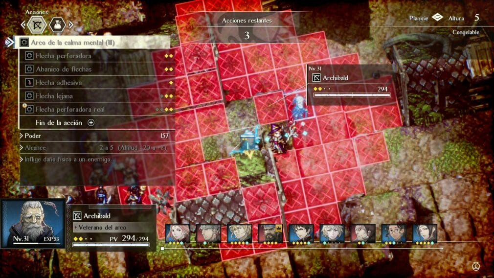 Análisis de Triangle Strategy, magia 2.5D