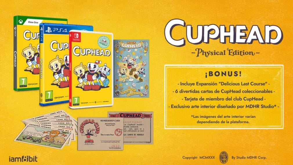 Cuphead llegará en formato físico para Xbox One, PlayStation 4 y Nintendo Switch el 6 de diciembre Cuphead