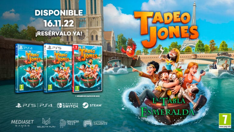 TADEO JONES 3: LA TABLA ESMERALDA CONFIRMA SU FECHA DE LANZAMIENTO EN PLAYSTATION Y STEAM