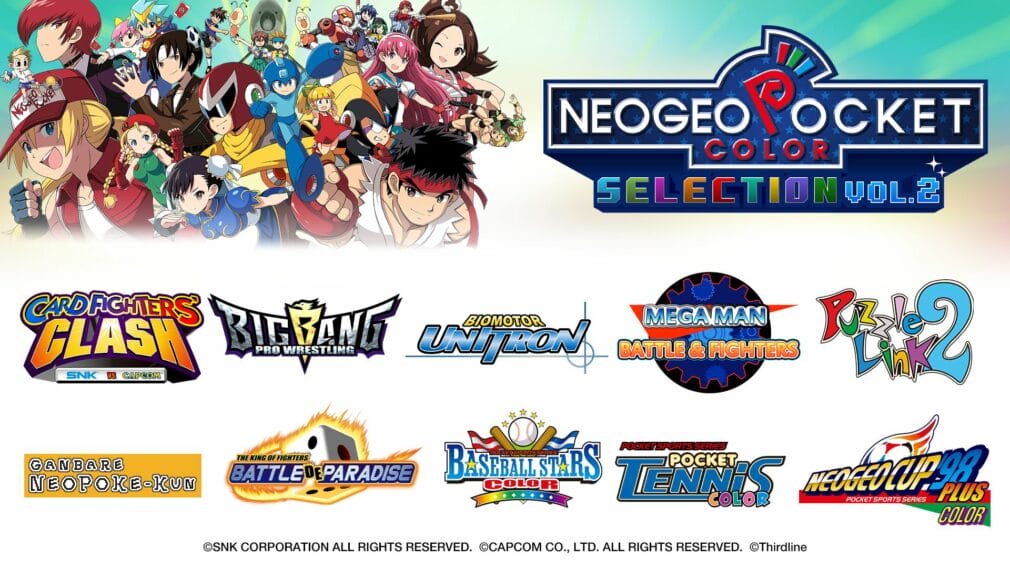 10 títulos emblemáticos de NEOGEO POCKET COLOR llegan a Nintendo Switch y a PC con NEOGEO POCKET COLOR SELECTION Vol.2 NEOGEO POCKET COLOR SELECTION Vol.2