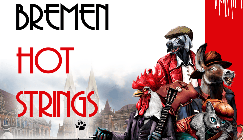 Bremen Hot Strings es una nueva aventura gráfica donde controlas a los músicos de Bremen