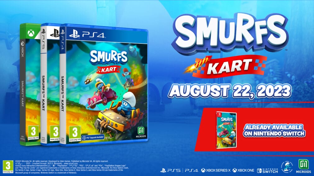 Smurfs​​​​​​​ Kart llegará en formato físico para PlayStation y Xbox