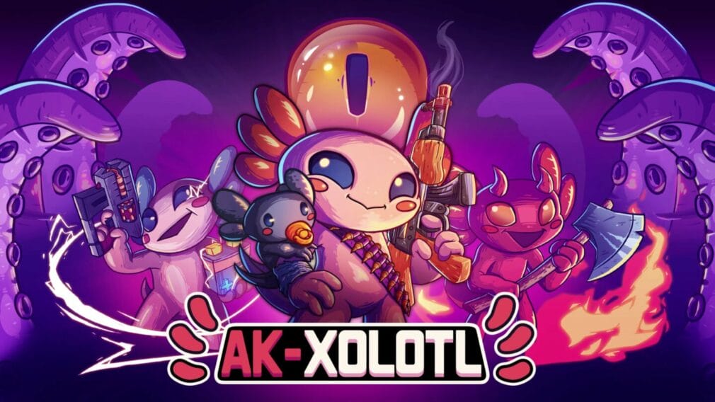 AK xolotl, el roguelike con ajolotes armados, estará disponible hoy en todas las plataformas