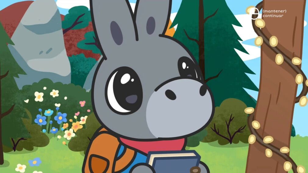 a tiny sticker tale donkey flynn