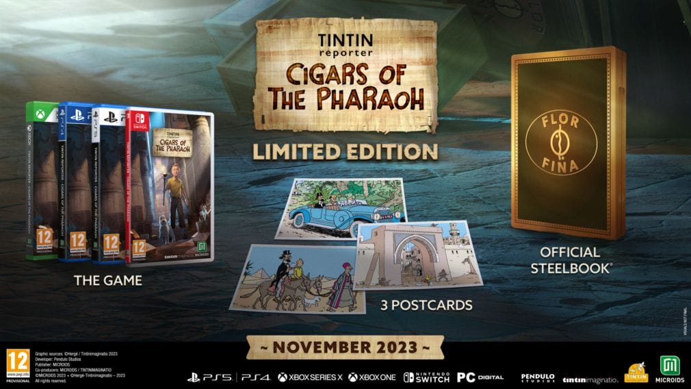 Tintin Reporter - Los cigarros del Faraón confirma la fecha de sus ediciones físicas para consolas Tintin Reporter