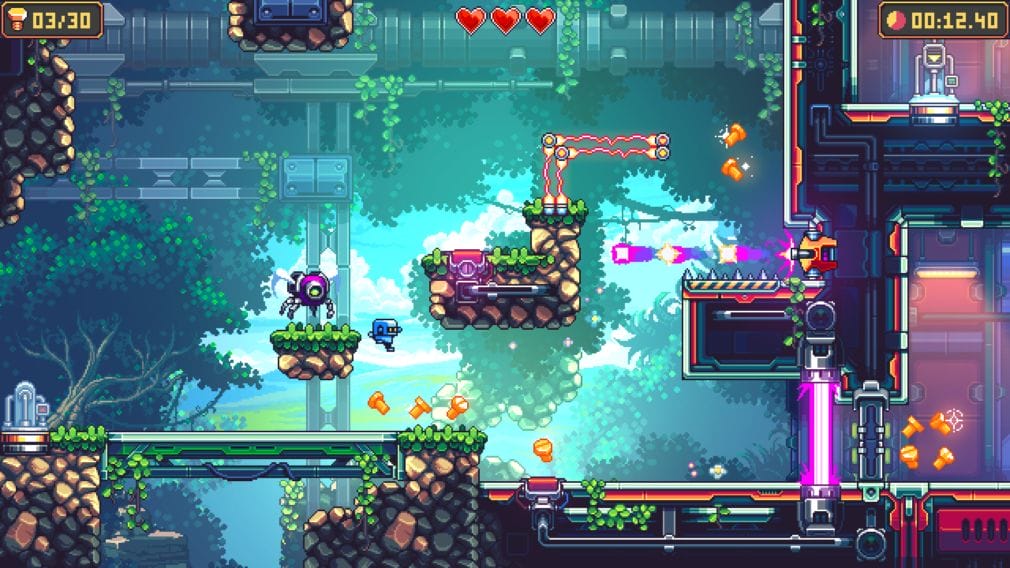 Bzzzt tiene una mezcla de Celeste y Super Meat Boy, y ya lo puedes disfrutar en Steam Bzzzt
