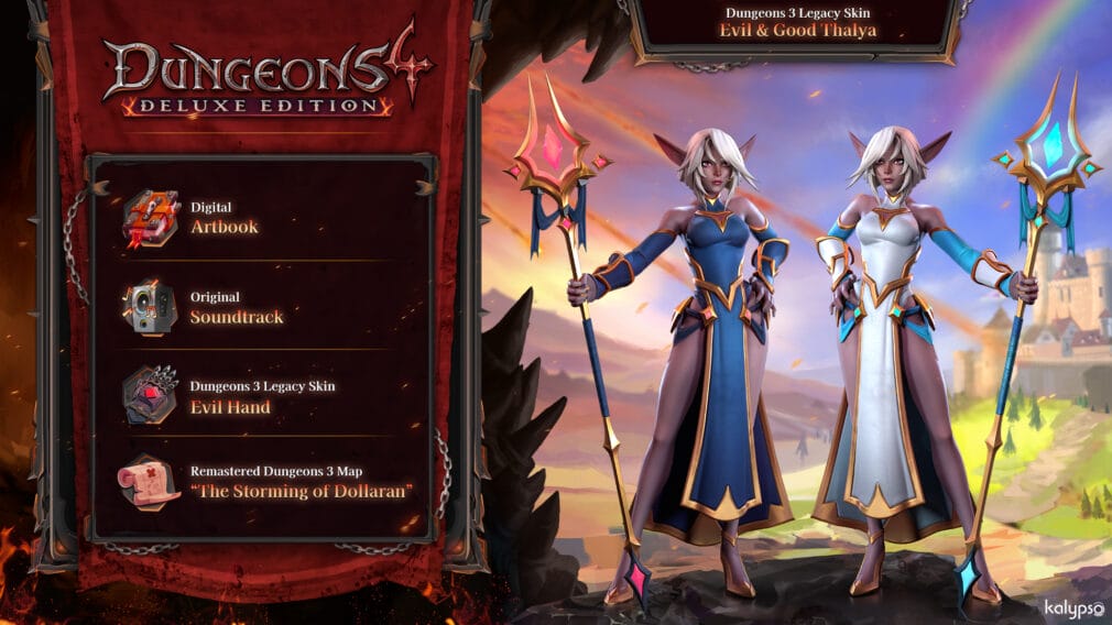 dungeons 4 deluxe edition content