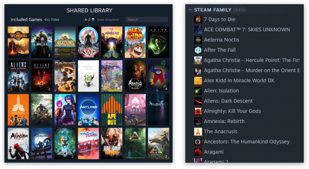 Steam presenta los grupos familiares Steam