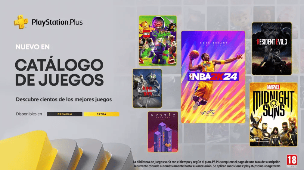 Nuevos juegos del catálogo PS Plus de Marzo 2024, os desvelamos cuáles entran