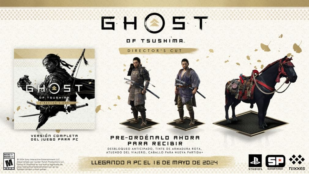 Ghost of Tsushima: Director's Cut llegará a PC el 16 de mayo Ghost of Tsushima