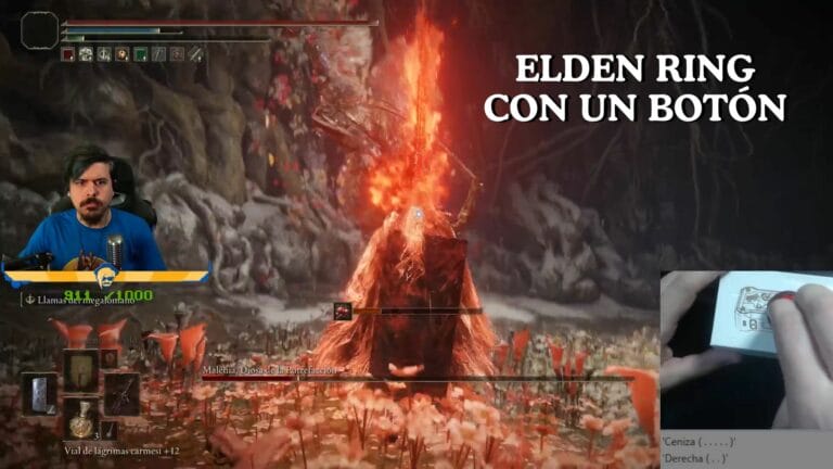 ¿Completar Elden Ring con sólo un botón? El streamer Silithur lo ha logrado