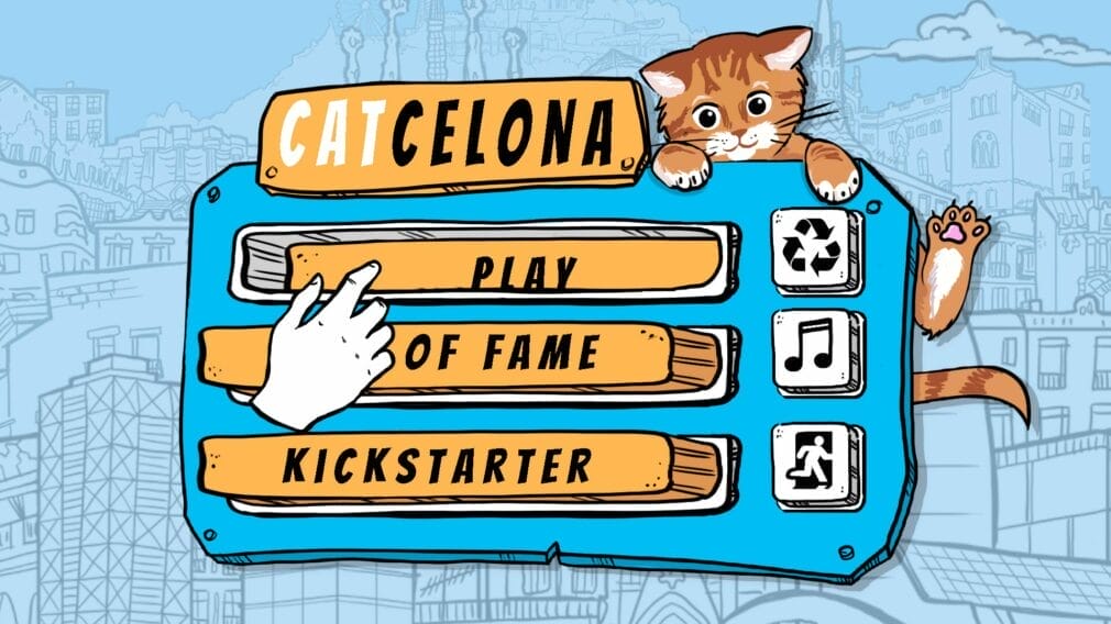 Catcelona, es un simpático juego donde te llevará de viaje por Barcelona para encontrar 300 gatos Catcelona