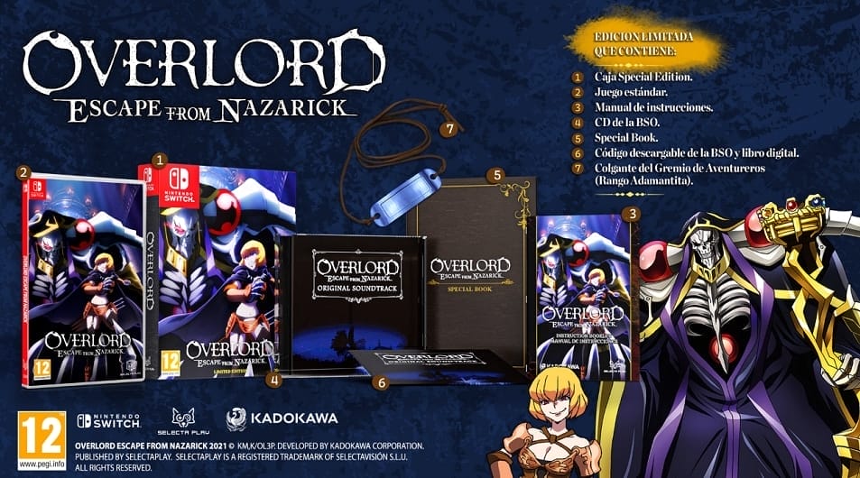 Overlord: Escape From Nazarick y su edición limitada física Overlord