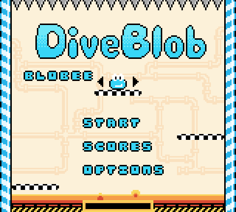 Diveblob para Game Boy Color cumple su financiación en Kickstarter
