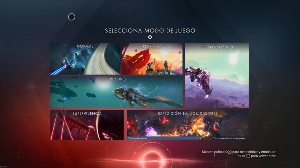 No Man's Sky Modos de juego