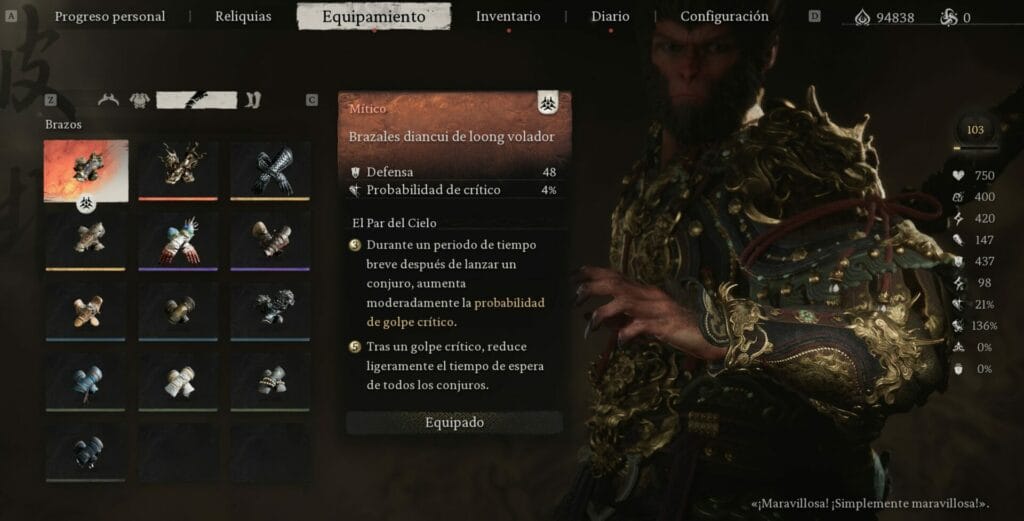 Black Myth Wukong: las 5 mejores armaduras de brazos Black Myth Wukong: las 5 mejores armaduras de brazos