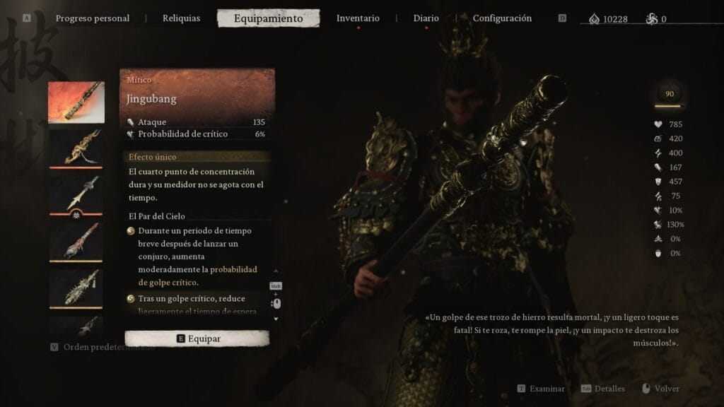 Black Myth Wukong: las 5 mejores armas Black Myth Wukong: las 5 mejores armas