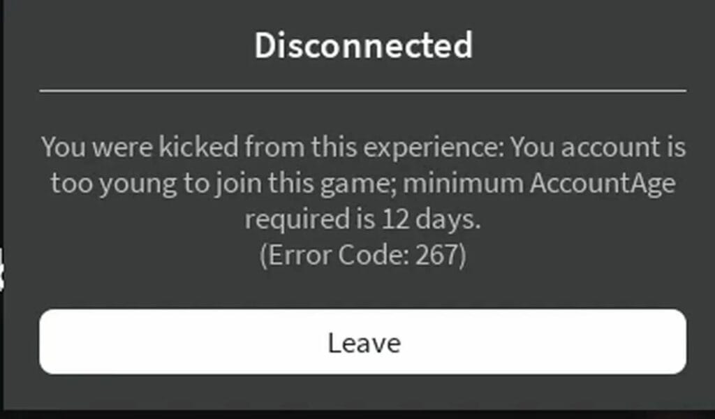 Código Error 267 Roblox: cómo arreglarlo Código Error 267 Roblox: cómo arreglarlo