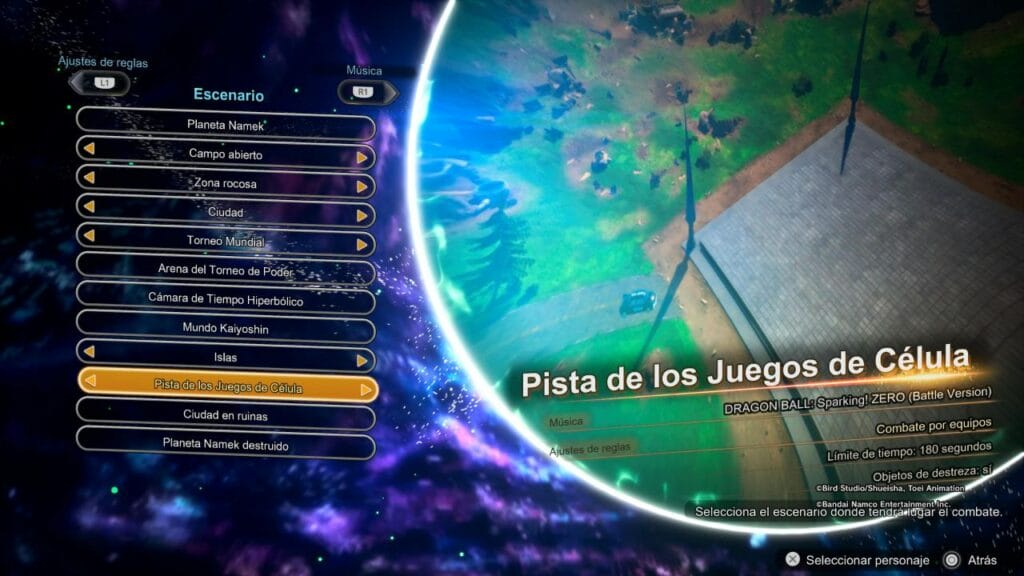 Dragon Ball Sparking Zero: Todos los mapas