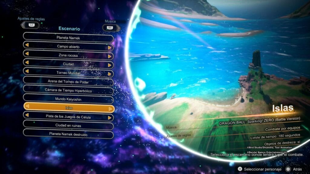 Dragon Ball Sparking Zero: Todos los mapas