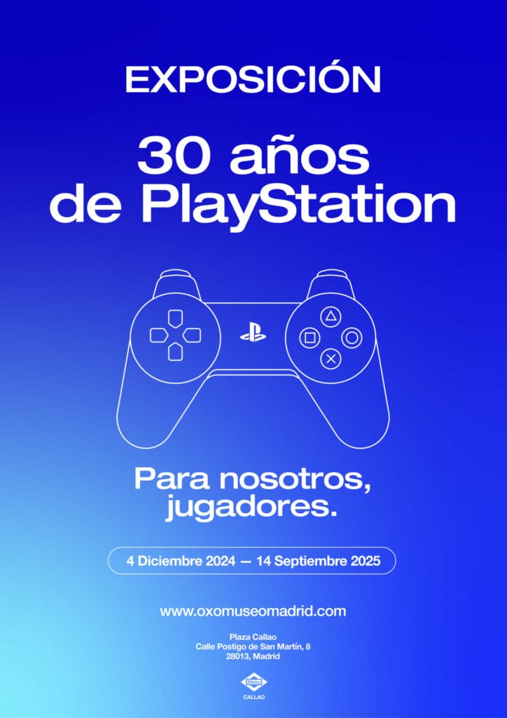 Oxo Museo del Videojuego Madrid. presenta su primera exposición temporal: "30 años de playstation"