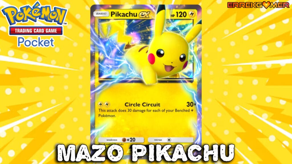 Pókemon TCG Pocket: mazo Pikachu