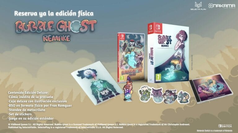 Bubble Ghost Remake anuncia lanzamiento físico para Nintendo Switch