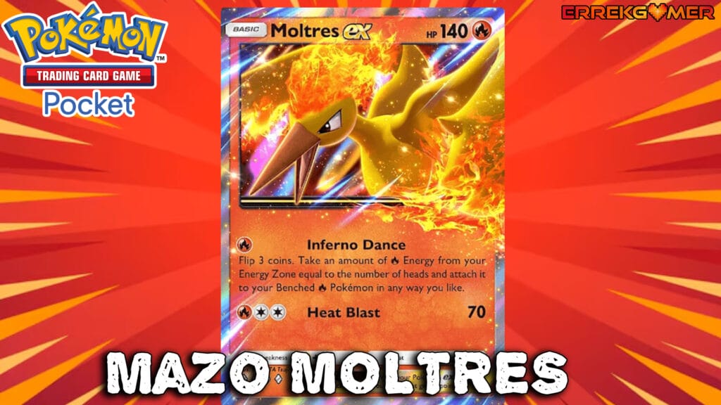 Pókemon TCG Pocket: mazo Moltres