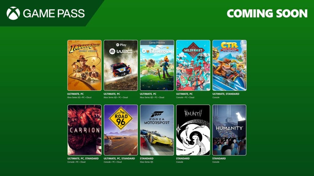 Listado de Juegos gratuito en Game Pass diciembre de 2024