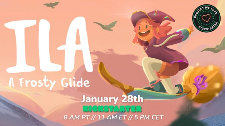 ILA: A Frosty Glide, el juego cozy de aventura y exploración, comienza su campaña Kickstarter