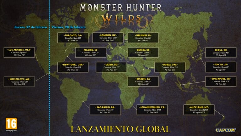 Ya se sabe a qué hora podremos jugar a Monster Hunter Wilds