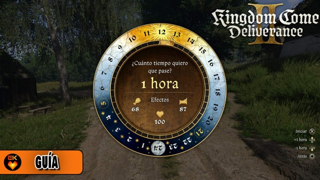 Kingdom Come Deliverance 2 - cómo avanzar el tiempo