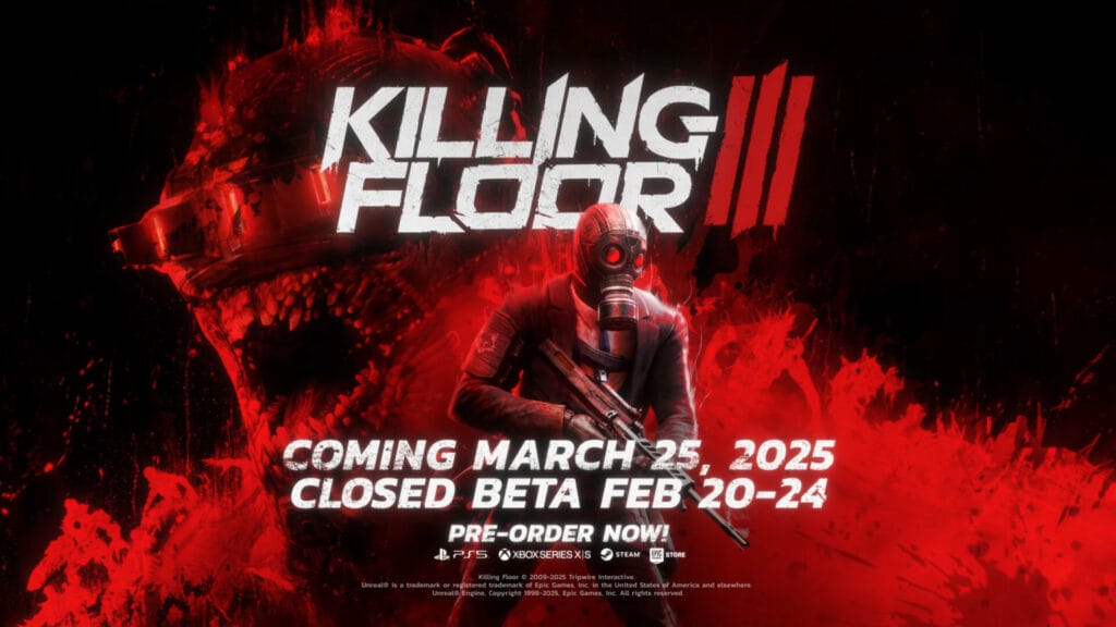 Killing Floor 3 fecha tanto su beta cerrada como su lanzamiento