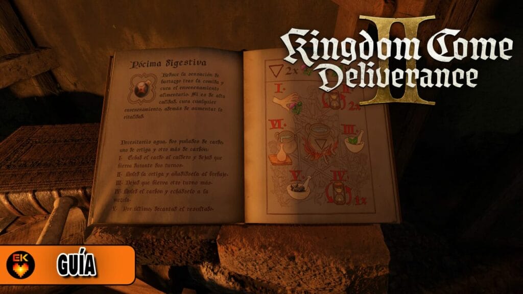 Kingdom Come Deliverance 2: dónde conseguir nuevas recetas de alquimia