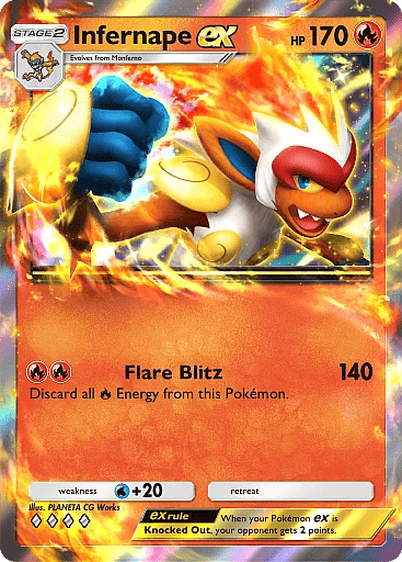 Pókemon TCG Pocket: mazo Infernape