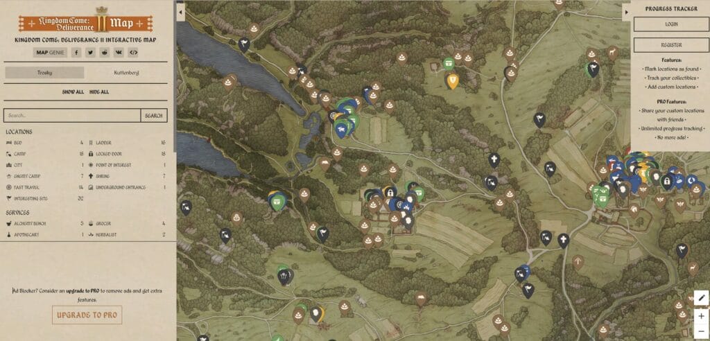 Kingdom Come Deliverance 2: Mapa interactivo Kingdom Come Deliverance 2: Mapa interactivo