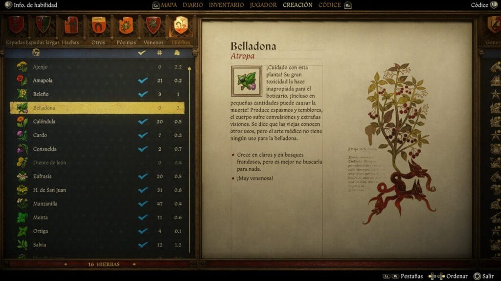 Kingdom Come Deliverance 2: Cómo conseguir belladona
