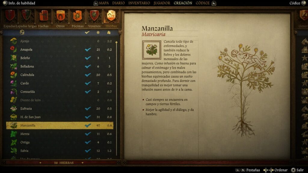 Kingdom Come Deliverance 2: Cómo conseguir manzanilla Kingdom Come Deliverance 2: Cómo conseguir manzanilla