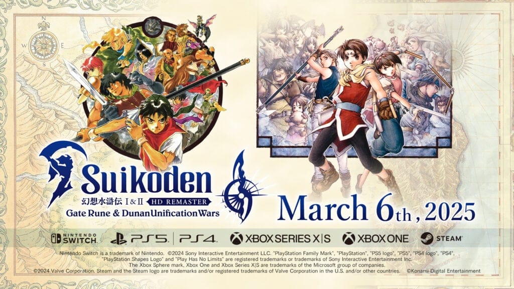 Tráiler de Suikoden I & II HD Remaster: Gate Rune y Dunan Unification Wars