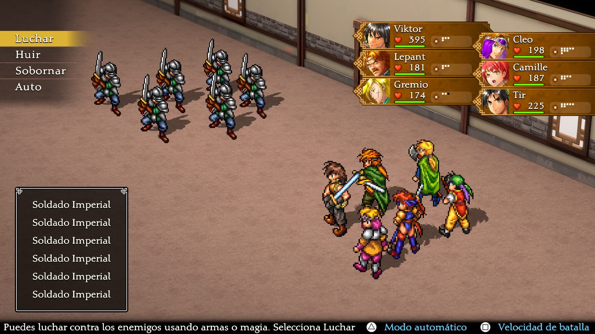 Análisis: Suikoden I&II HD Remaster Gate Rune and Unification Wars Suikoden I&II - combates